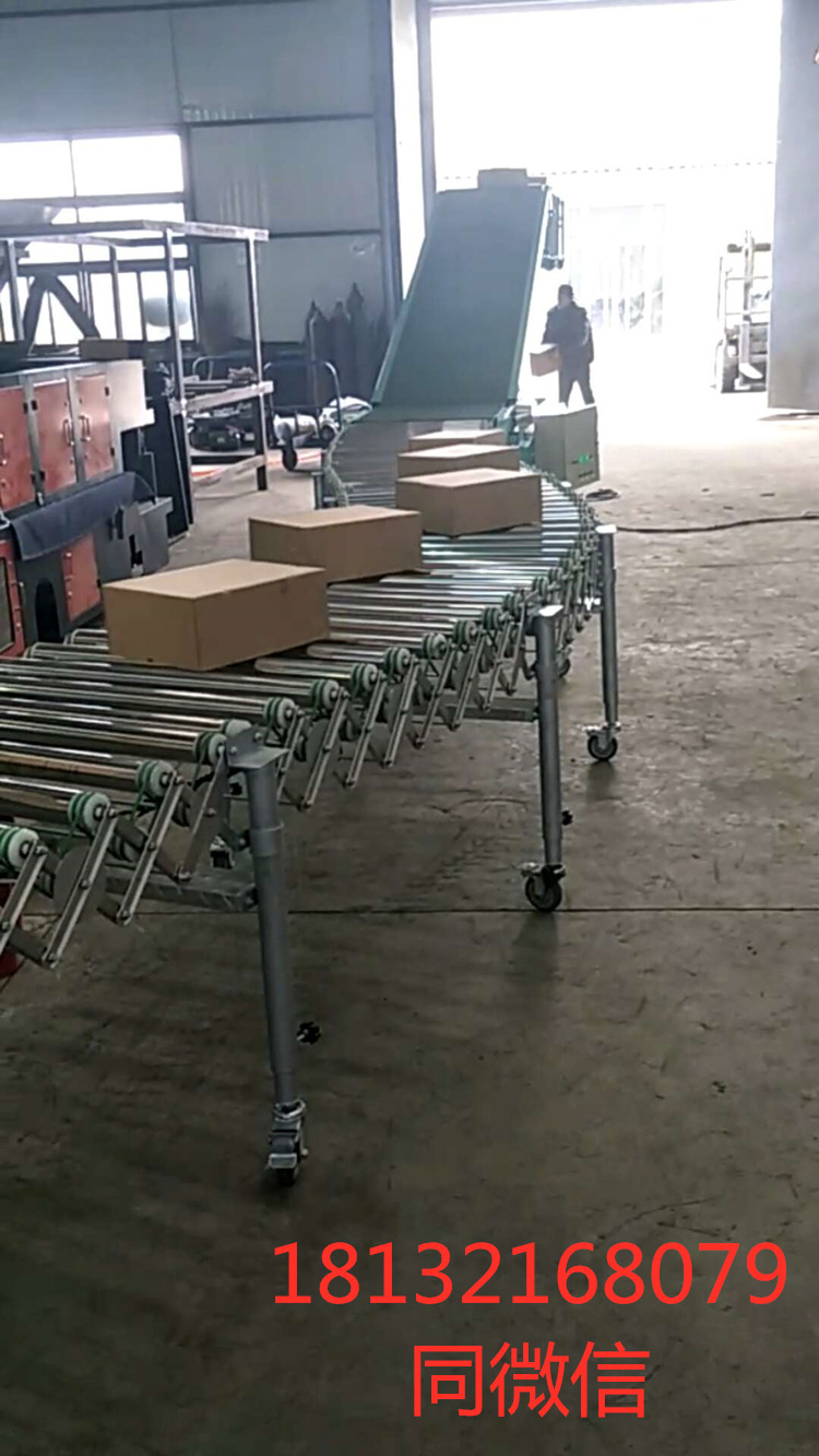 可伸縮可移動可升降輥筒式輸送機(jī)(圖1) 可伸縮可移動可升降輥筒式輸送機(jī)(圖1)